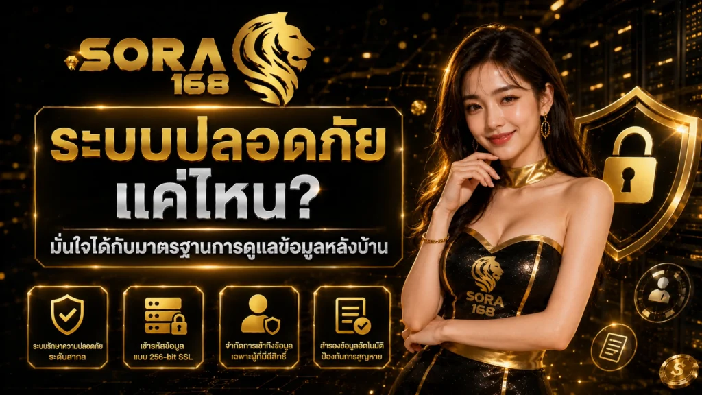 sora168 ระบบปลอดภัยแค่ไหน มั่นใจได้กับมาตรฐานการดูแลข้อมูลหลังบ้าน